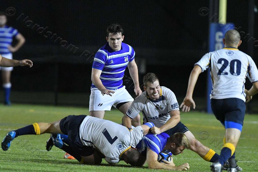 Wheaton Men\'s Rugby vs Mass Maritime.  Photo by Keith Nordstrom